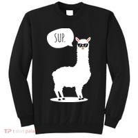 Sup No Drama Llama Alpaca Tall Sweatshirt thumb 0