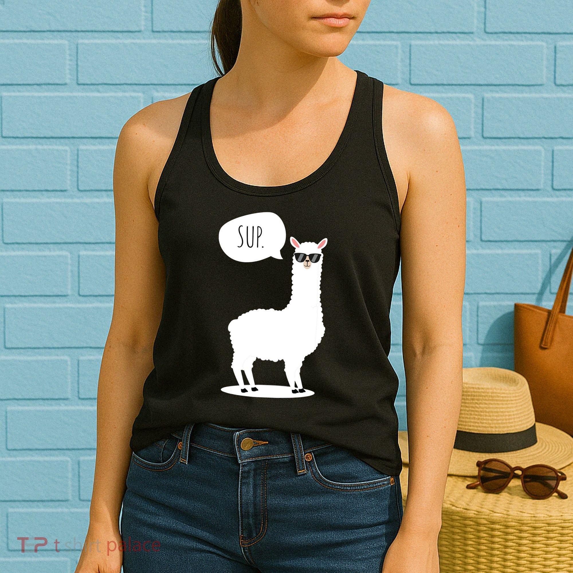 Sup No Drama Llama Alpaca Women's Tank Top