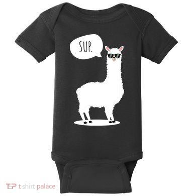 Sup No Drama Llama Alpaca Baby Bodysuit