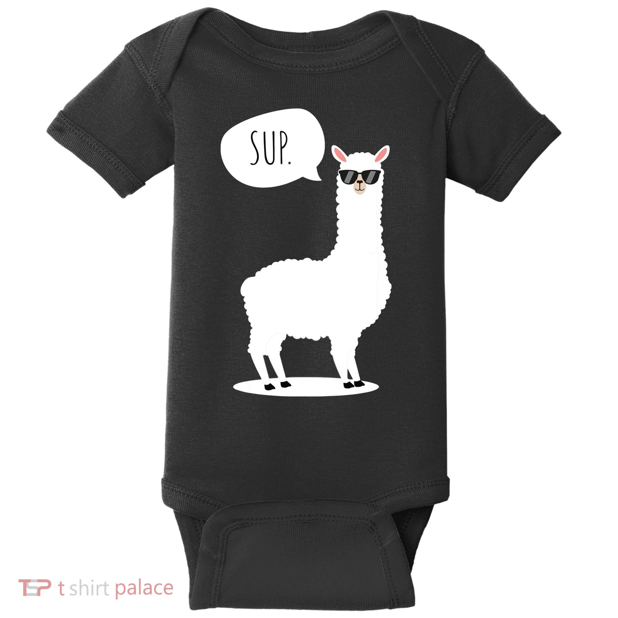 Sup No Drama Llama Alpaca Baby Bodysuit