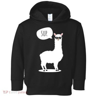 Sup No Drama Llama Alpaca Toddler Hoodie