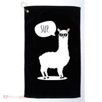 Sup No Drama Llama Alpaca Golf Towel thumb 0