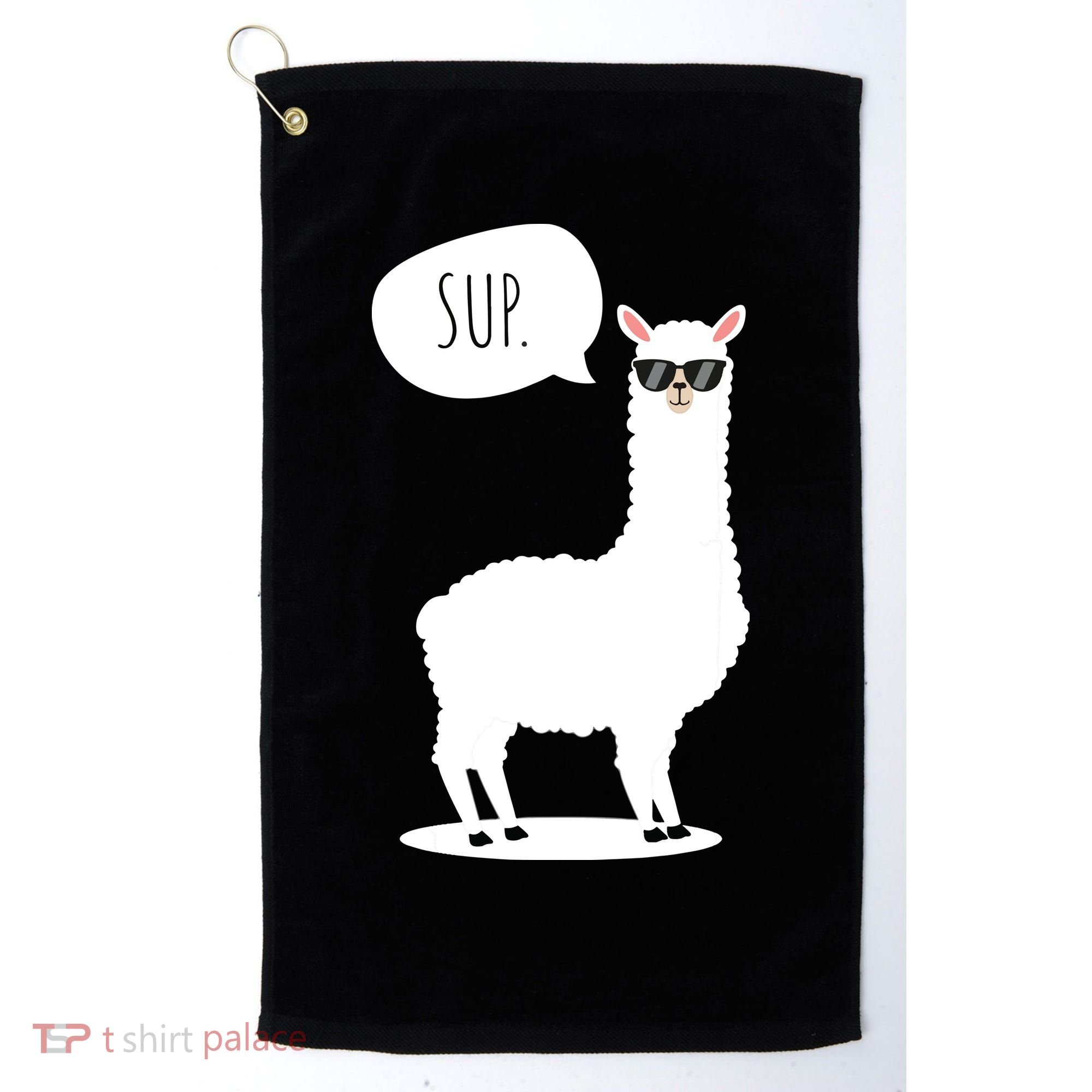 Sup No Drama Llama Alpaca Golf Towel