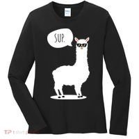 Sup No Drama Llama Alpaca Women's Long Sleeve Shirt thumb 0