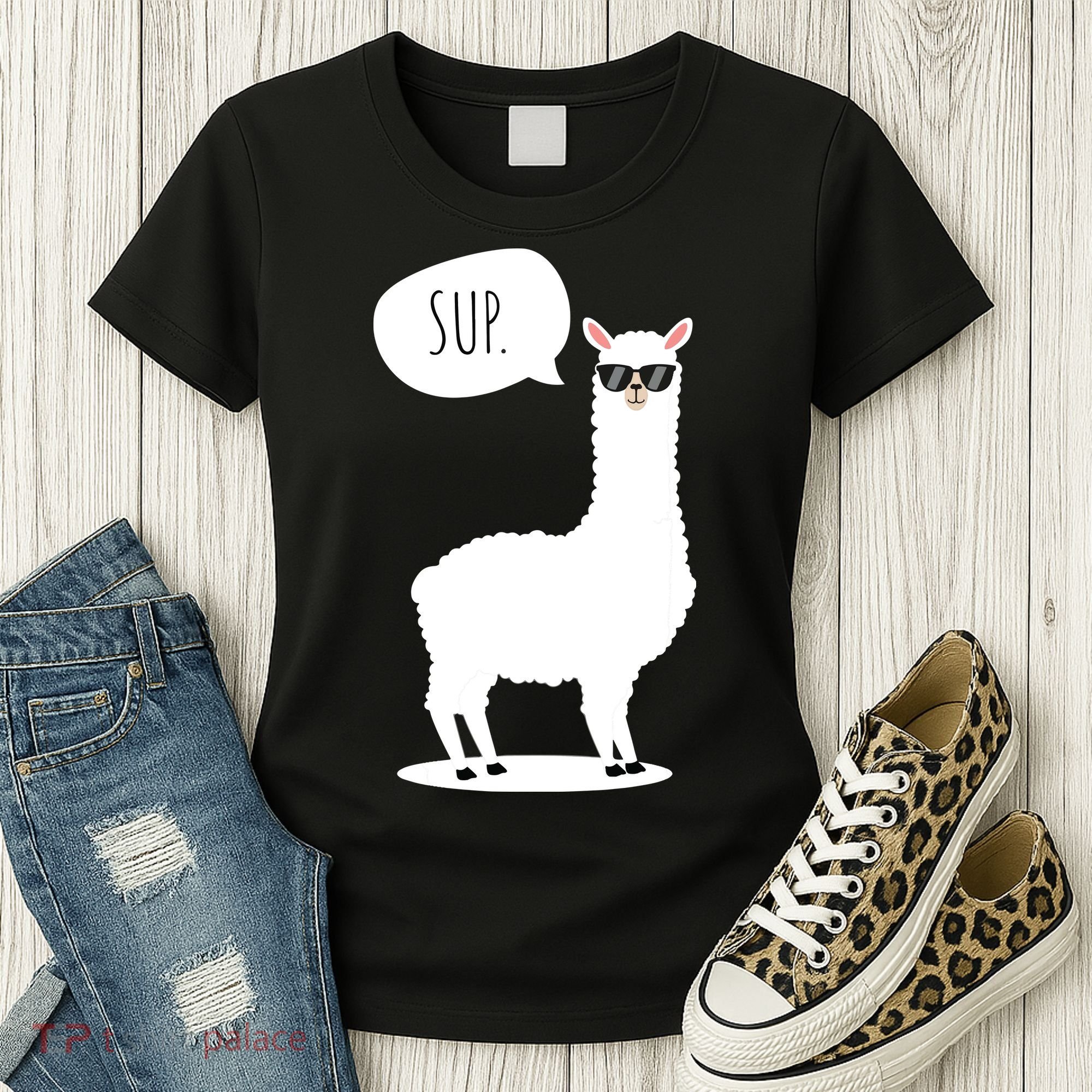 Sup No Drama Llama Alpaca Women's T-Shirt
