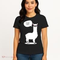 Sup No Drama Llama Alpaca Women's T-Shirt thumb 4