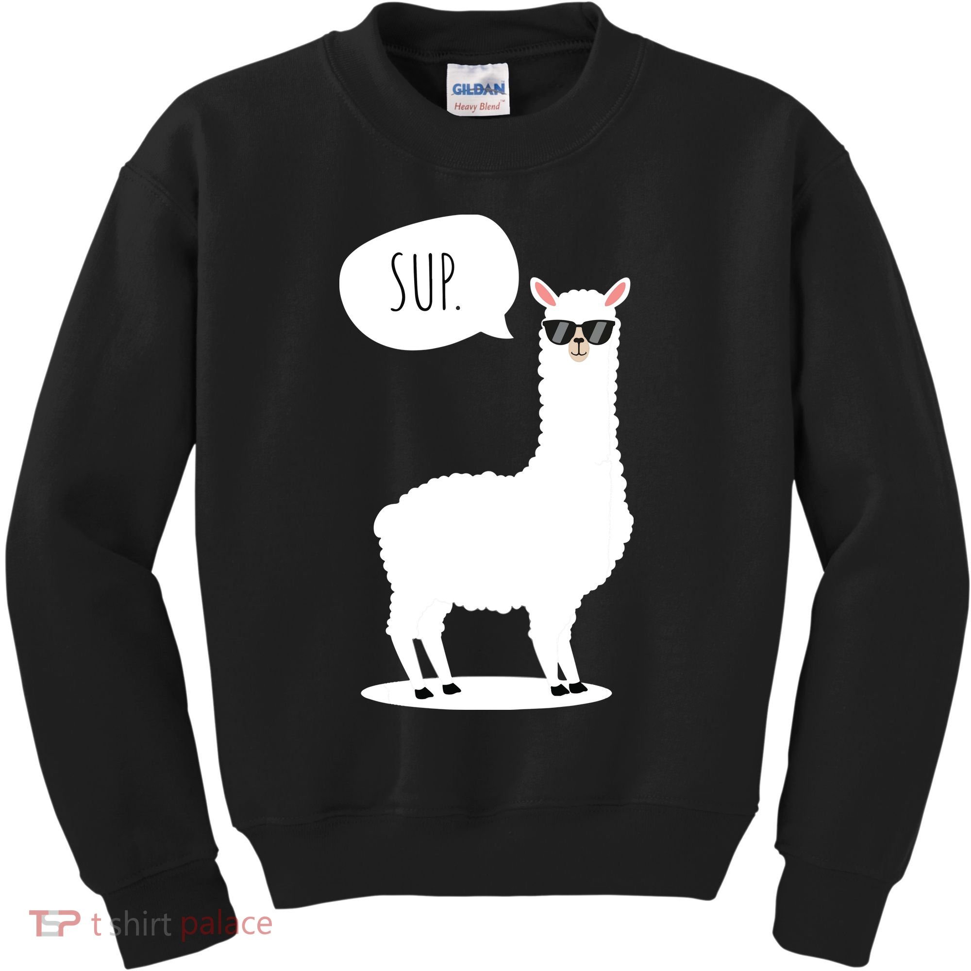 Sup No Drama Llama Alpaca Kids Sweatshirt