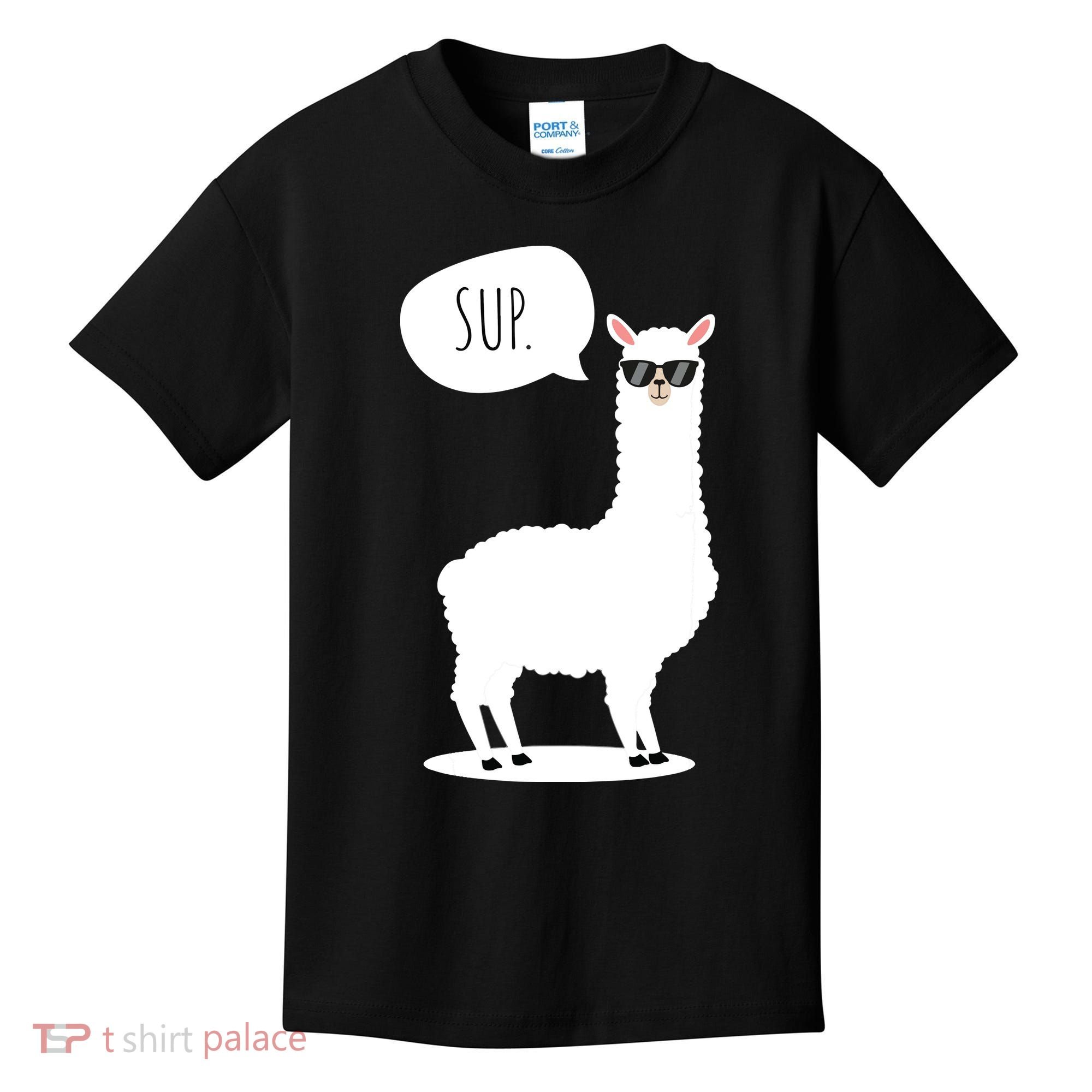 Sup No Drama Llama Alpaca Kids T-Shirt