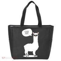 Sup No Drama Llama Alpaca Tote Bag thumb 0