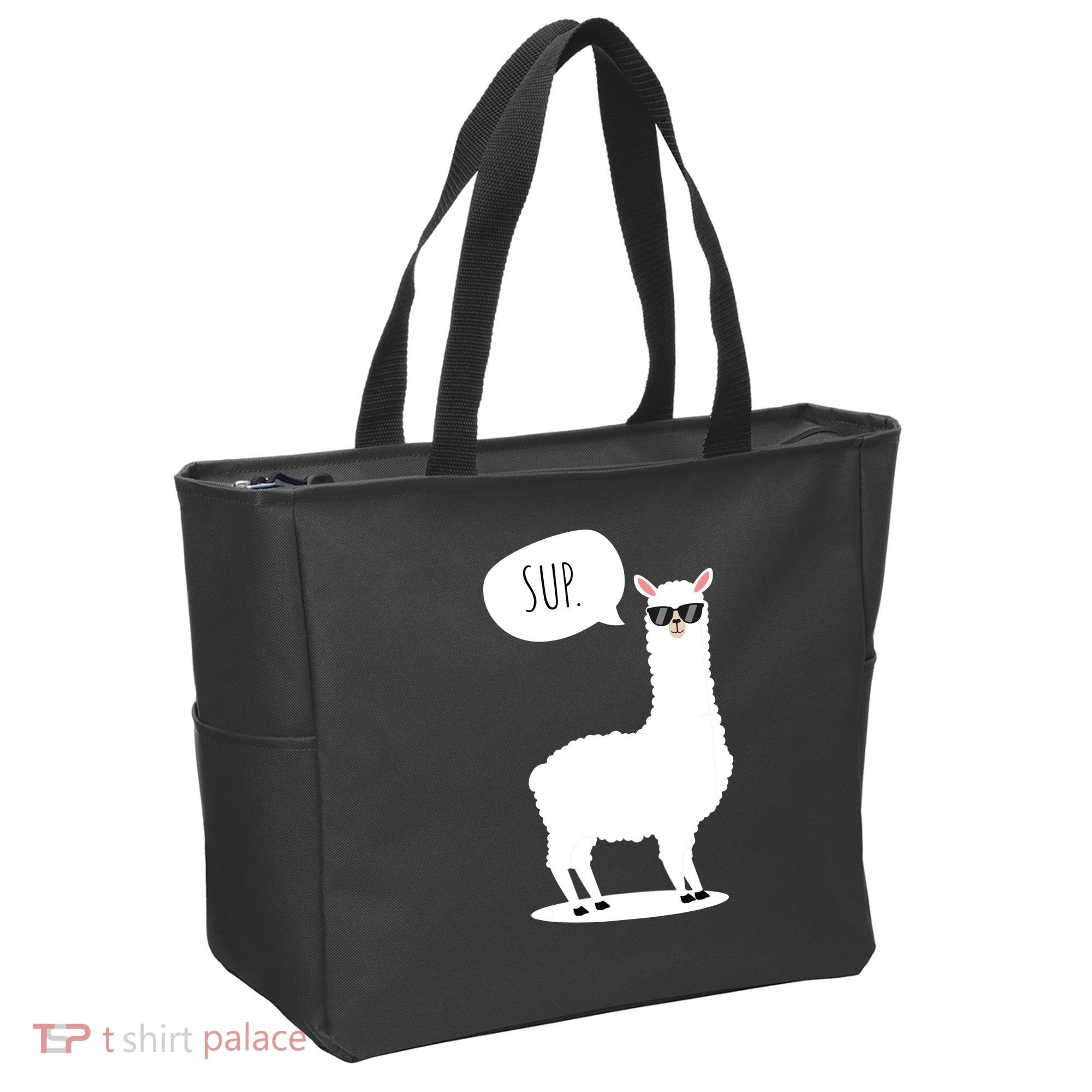 Sup No Drama Llama Alpaca Tote Bag