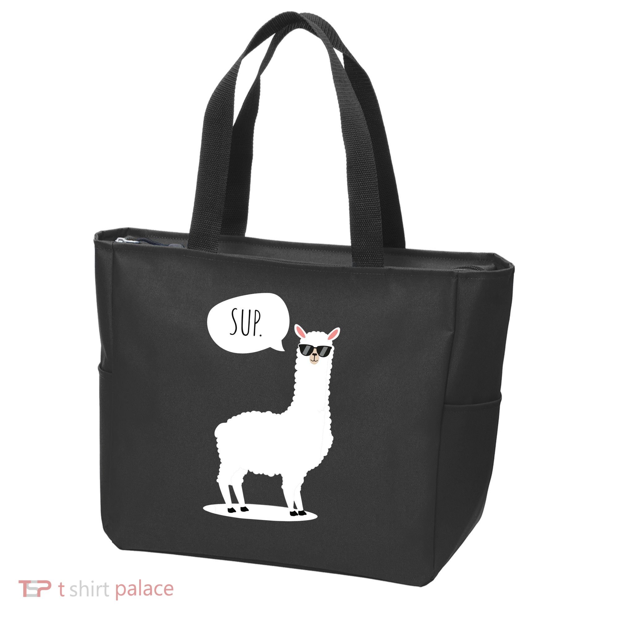 Sup No Drama Llama Alpaca Tote Bag