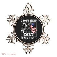 Summer Nights Dirt Track Lights Racing Motocross Gift Ornament thumb 0