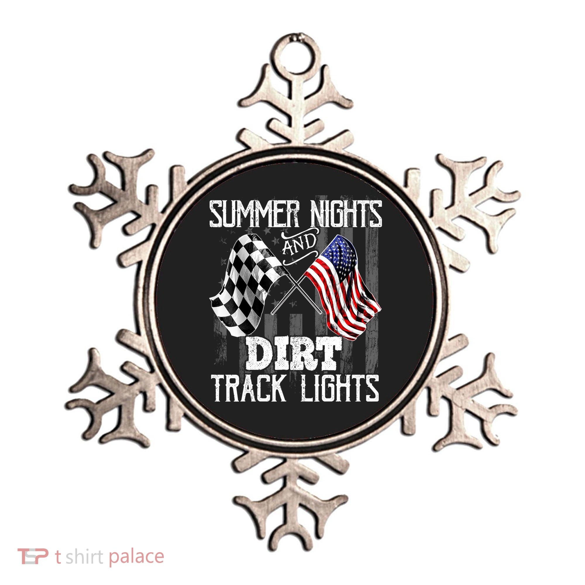 Summer Nights Dirt Track Lights Racing Motocross Gift Ornament