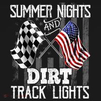 Summer Nights Dirt Track Lights Racing Motocross Gift Ornament thumb 1