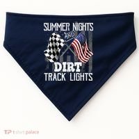 Summer Nights Dirt Track Lights Racing Motocross Gift USA-Made Doggie Bandana thumb 0