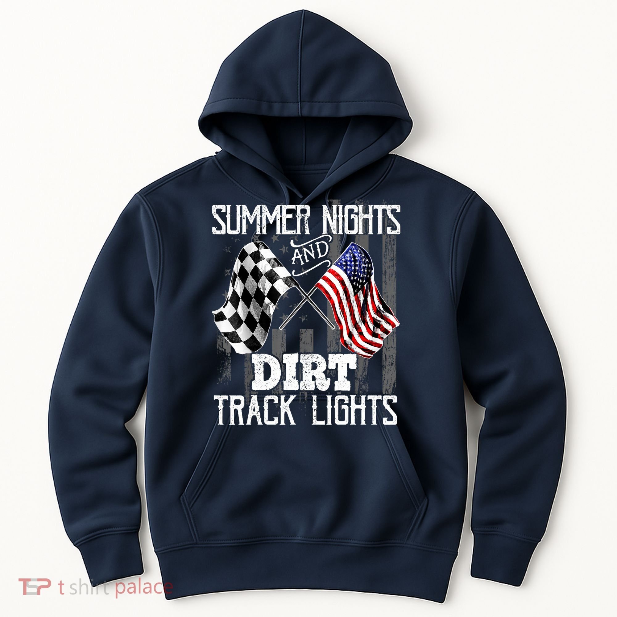 Summer Nights Dirt Track Lights Racing Motocross Gift Hoodie
