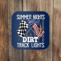 Summer Nights Dirt Track Lights Racing Motocross Gift Coaster thumb 0