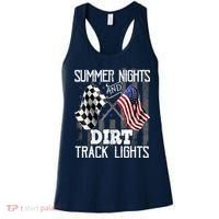 Summer Nights Dirt Track Lights Racing Motocross Gift Women's Tank Top thumb 0