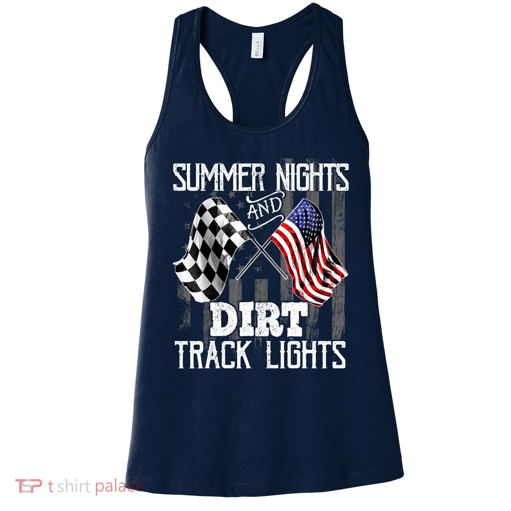 Summer Nights Dirt Track Lights Racing Motocross Gift Women's Tank Top