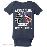 Summer Nights Dirt Track Lights Racing Motocross Gift Baby Bodysuit thumb 0