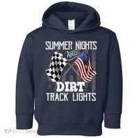 Summer Nights Dirt Track Lights Racing Motocross Gift Toddler Hoodie thumb 0