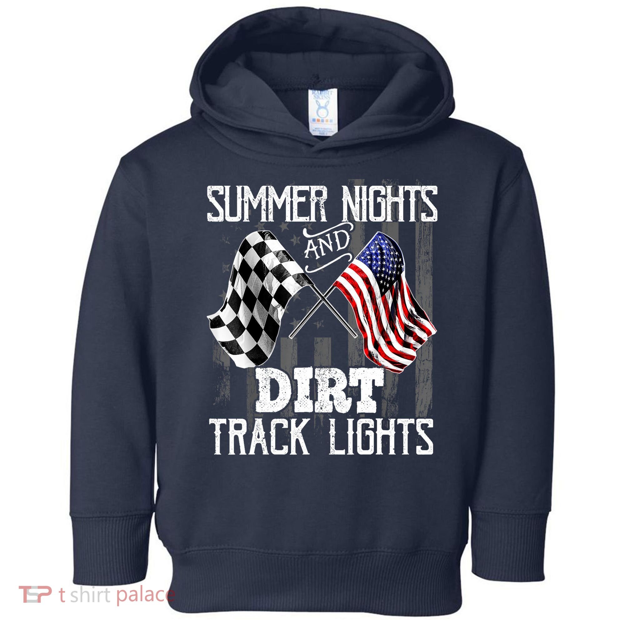 Summer Nights Dirt Track Lights Racing Motocross Gift Toddler Hoodie