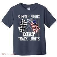 Summer Nights Dirt Track Lights Racing Motocross Gift Toddler T-Shirt thumb 0
