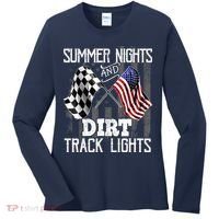 Summer Nights Dirt Track Lights Racing Motocross Gift Women's Long Sleeve Shirt thumb 0