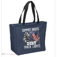Summer Nights Dirt Track Lights Racing Motocross Gift Tote Bag thumb 2