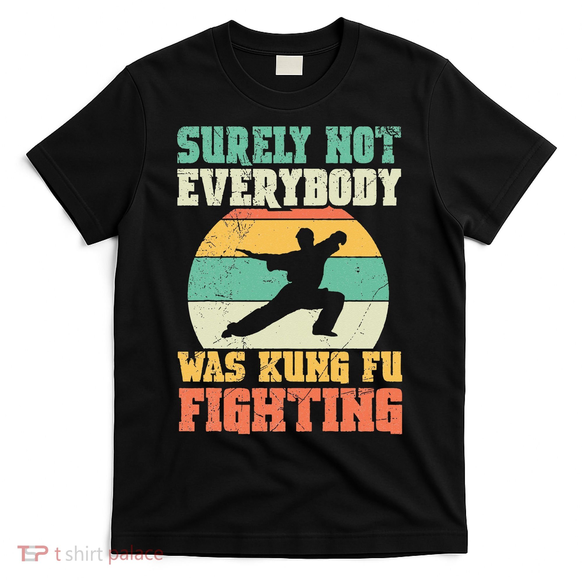 Surely Not Everybody Was Kung Fu Fighting Vintage Retro T-Shirt