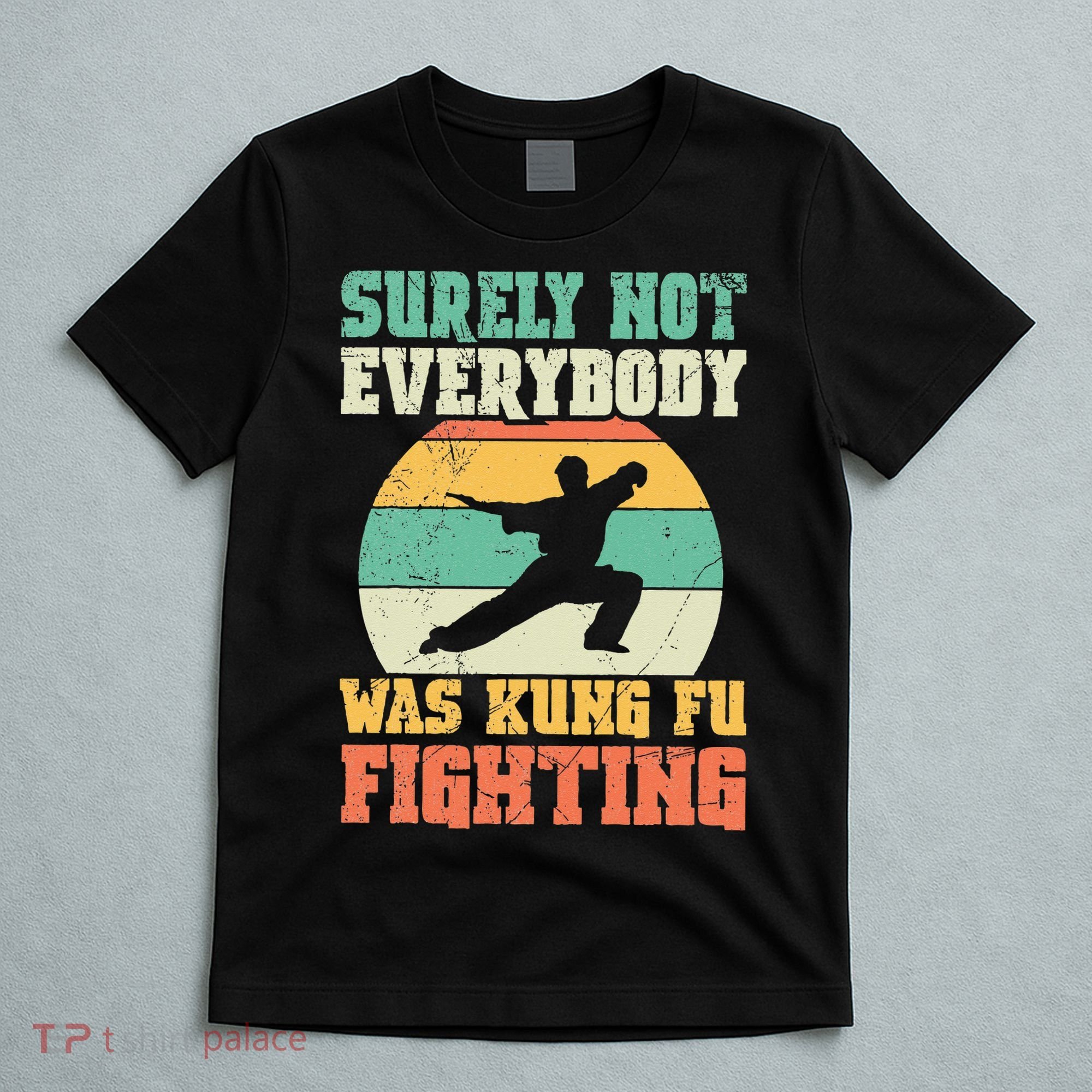 Surely Not Everybody Was Kung Fu Fighting Vintage Retro T-Shirt