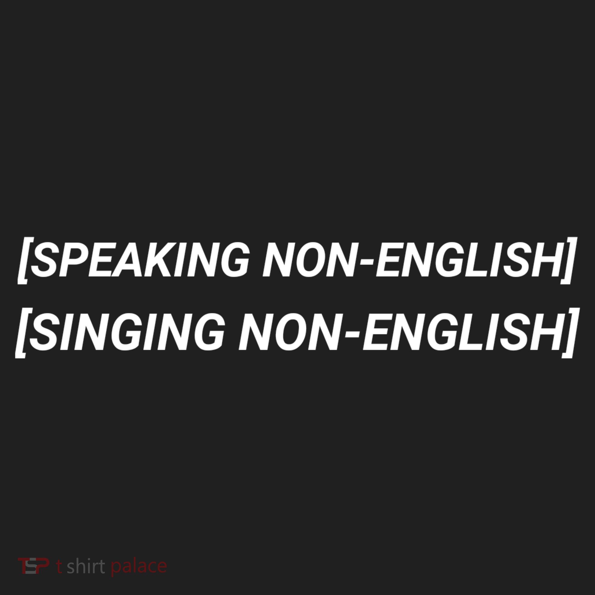 Speaking Non English, Singing Non English Golf Towel