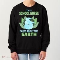 School Nurse Earth Day School Classroom Women's Sweatshirt thumb 0