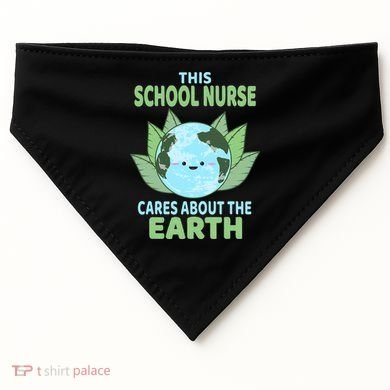 School Nurse Earth Day School Classroom USA-Made Doggie Bandana