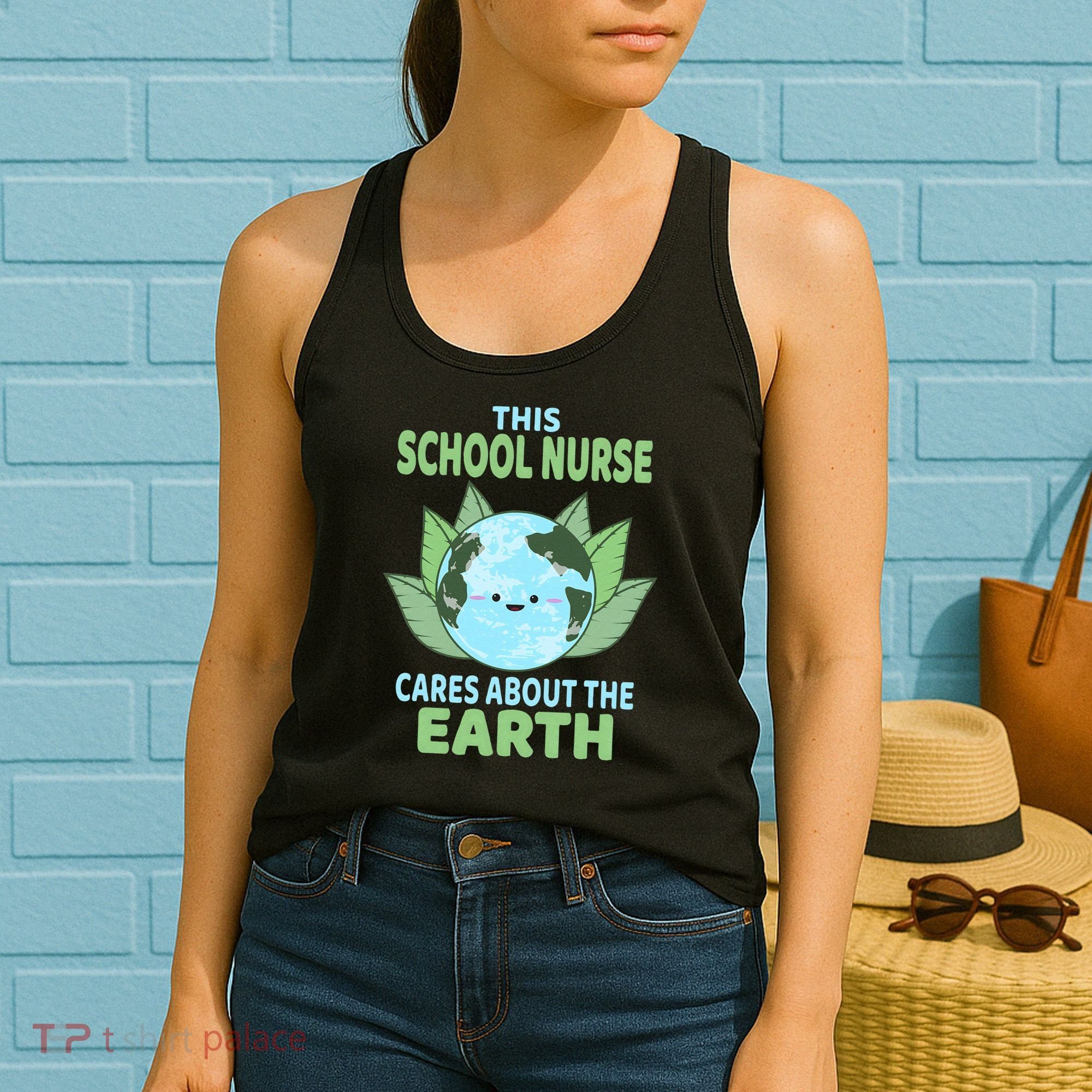 School Nurse Earth Day School Classroom Women's Tank Top