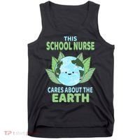 School Nurse Earth Day School Classroom Tank Top thumb 0