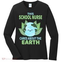 School Nurse Earth Day School Classroom Women's Long Sleeve Shirt thumb 0