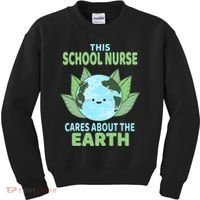 School Nurse Earth Day School Classroom Kids Sweatshirt thumb 0