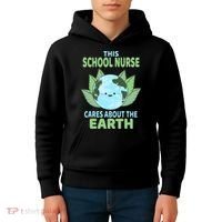 School Nurse Earth Day School Classroom Kids Hoodie thumb 4