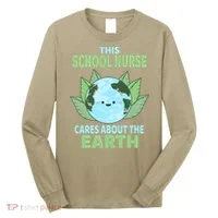 School Nurse Earth Day School Classroom Long Sleeve Shirt thumb 0