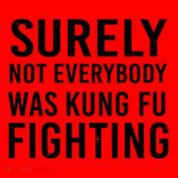 Surely Not Everybody Was Kung Fu Fighting Santa Hat thumb 1