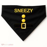 Sneezy Dwarf Costume USA-Made Doggie Bandana thumb 0