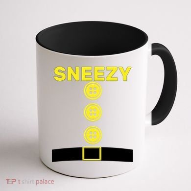 Sneezy Dwarf Halloween Costume Coffee Mug back