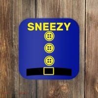 Sneezy Dwarf Halloween Costume Coaster thumb 0