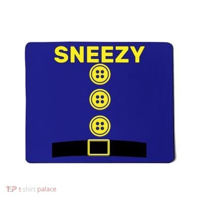 Sneezy Dwarf Halloween Costume Mousepad