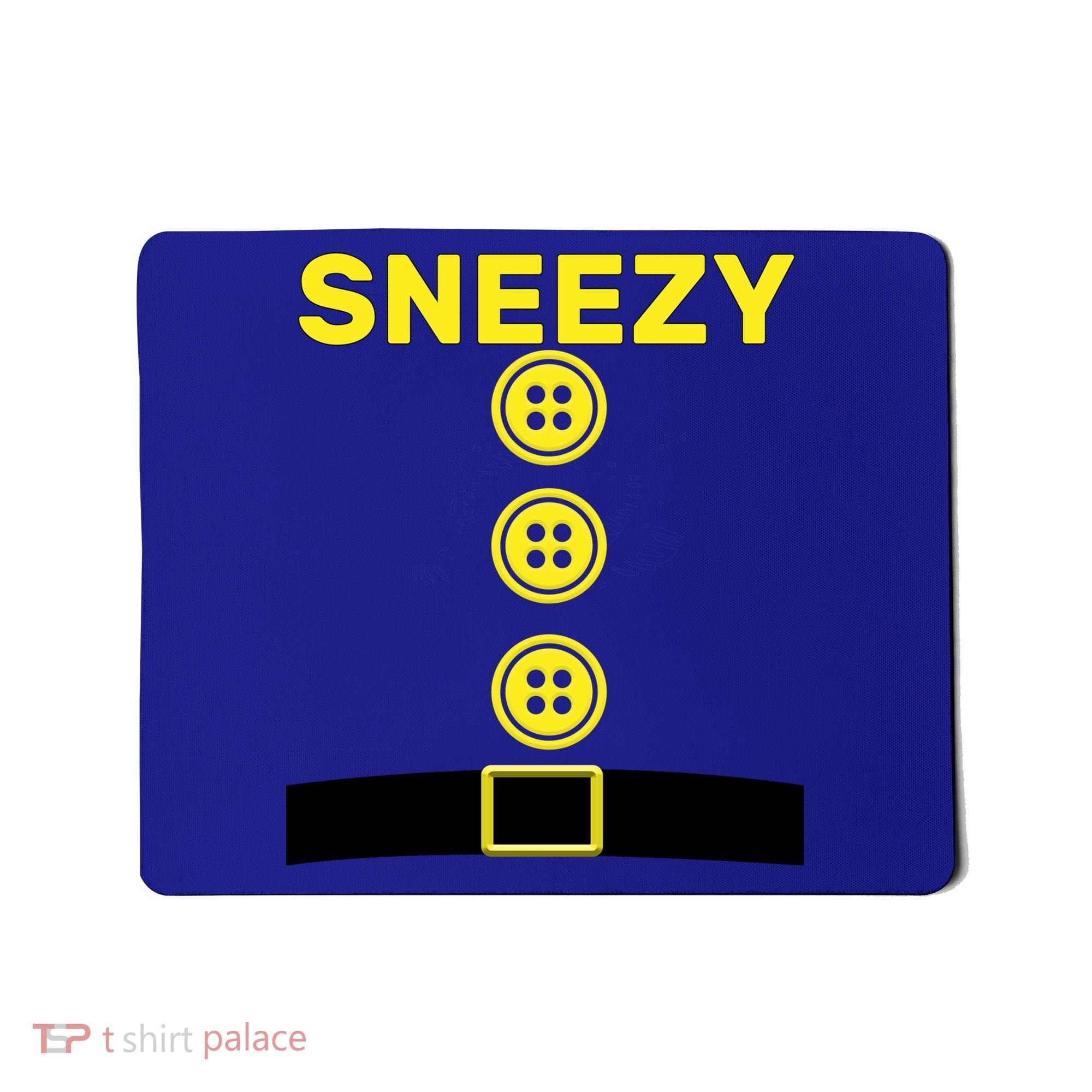 Sneezy Dwarf Halloween Costume Mousepad