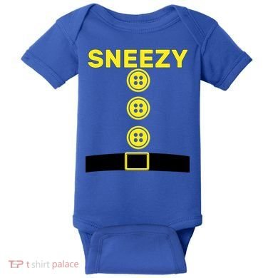 Sneezy Dwarf Halloween Costume Baby Bodysuit