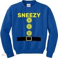 Sneezy Dwarf Halloween Costume Kids Sweatshirt thumb 0