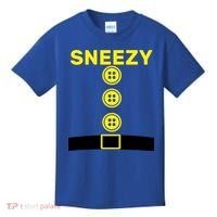 Sneezy Dwarf Halloween Costume Kids T-Shirt thumb 0