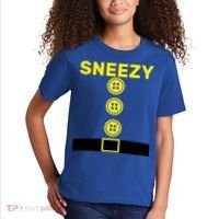 Sneezy Dwarf Halloween Costume Kids T-Shirt thumb 2